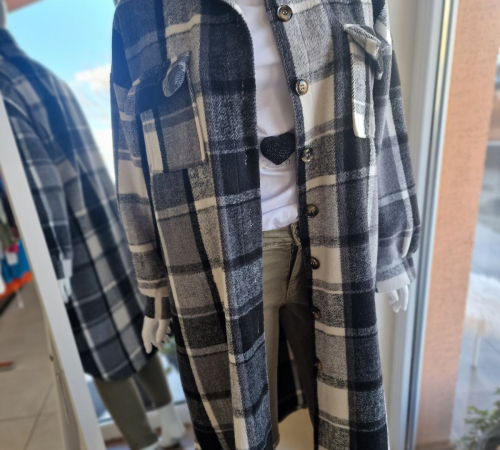 Košeľový kabátec 