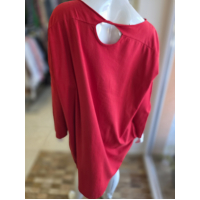 Červené teplákové šaty 