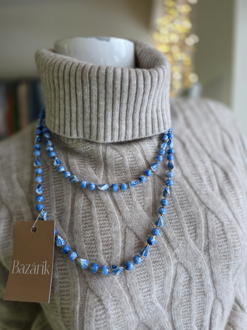 Náhrdelník modré nebo