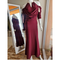 Bordó spoločenské šaty 