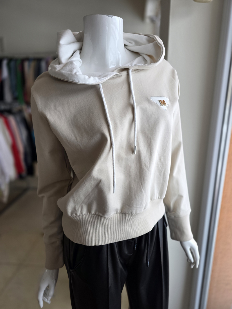 Smotanková mikinka s kapucňou 