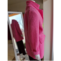 Ružový teddy kabátik 