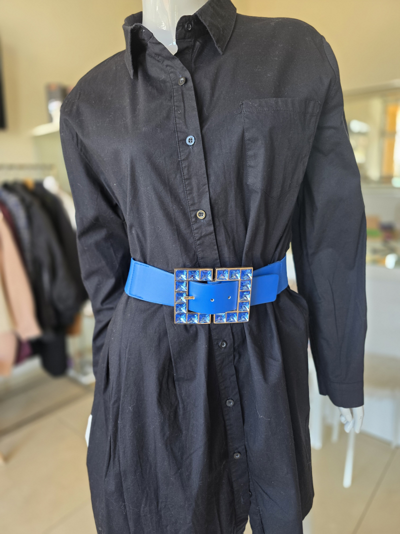 Čierne košeľové šaty