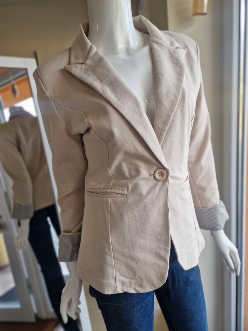 Úpletové sačko béž