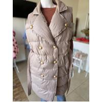 Béžová prešívaná vestucha 