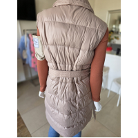 Béžová prešívaná vestucha 