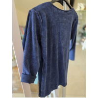 Jeansové rebrované tričko 