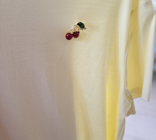 Pastelové s brošničkou 