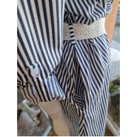 Košeľové šaty pásik 