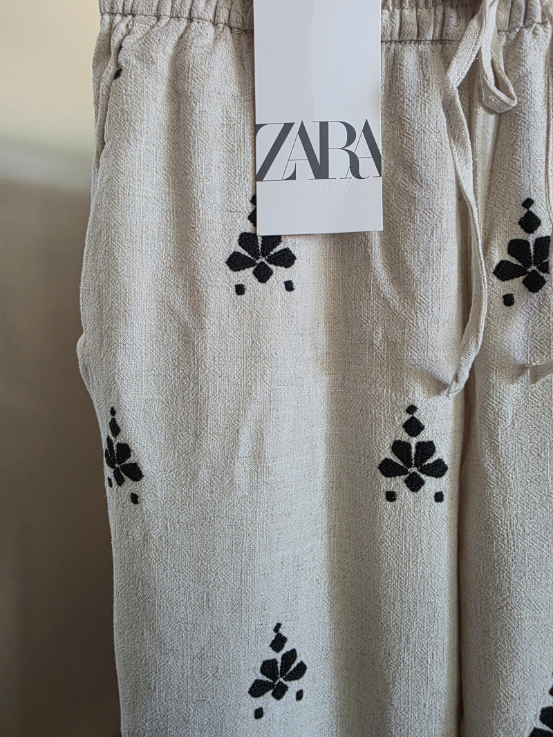 Zara ľanové nohavice 