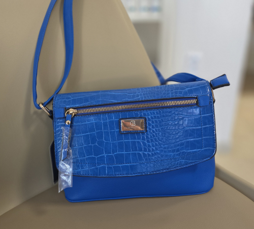 Parížska modrá crossbody