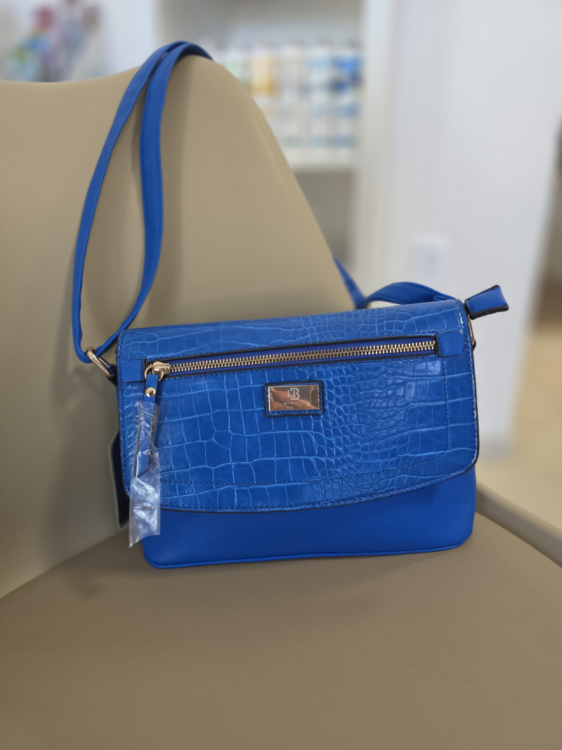 Parížska modrá crossbody